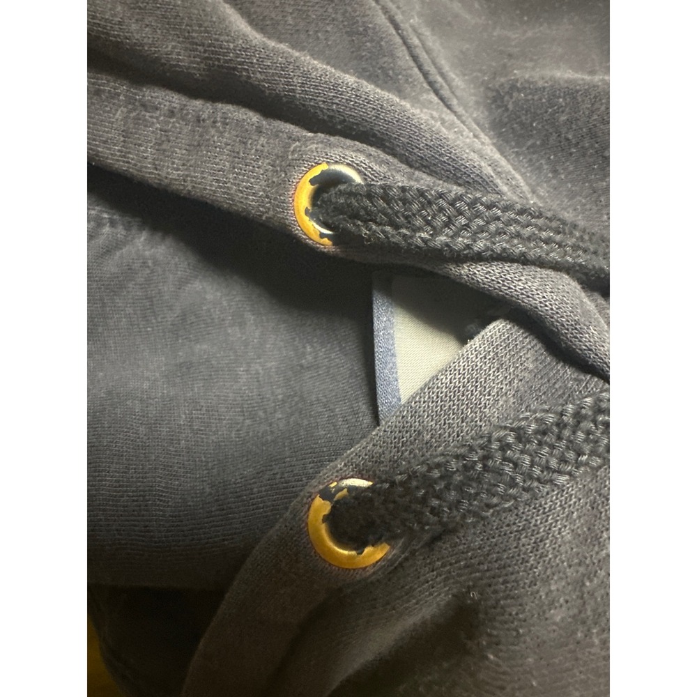 Vintage 90's Nike Mens Fleece Hoodie Pullover XXL Embroidered Navy - Picture 8 of 8
